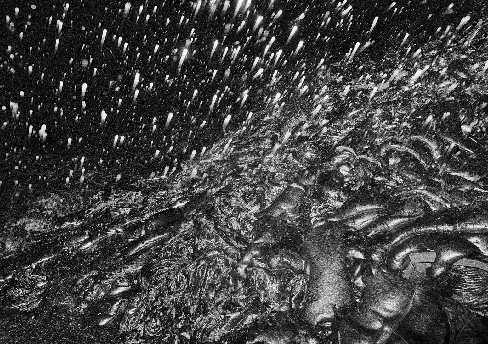 Rain and Fresh Lava, Hawai'i, 2005 Archival Pigment Print on Hahnemuhle Photo Rag, 17x21" Edition of Three