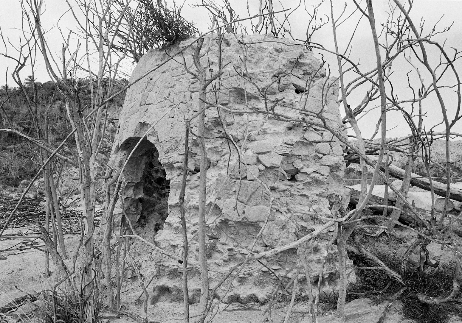 Remains of Windmill, Dyers Township, Montserrat, 2008 Archival Pigment Print on Hahnemuhle Photo Rag, 17x21" Edition of Three