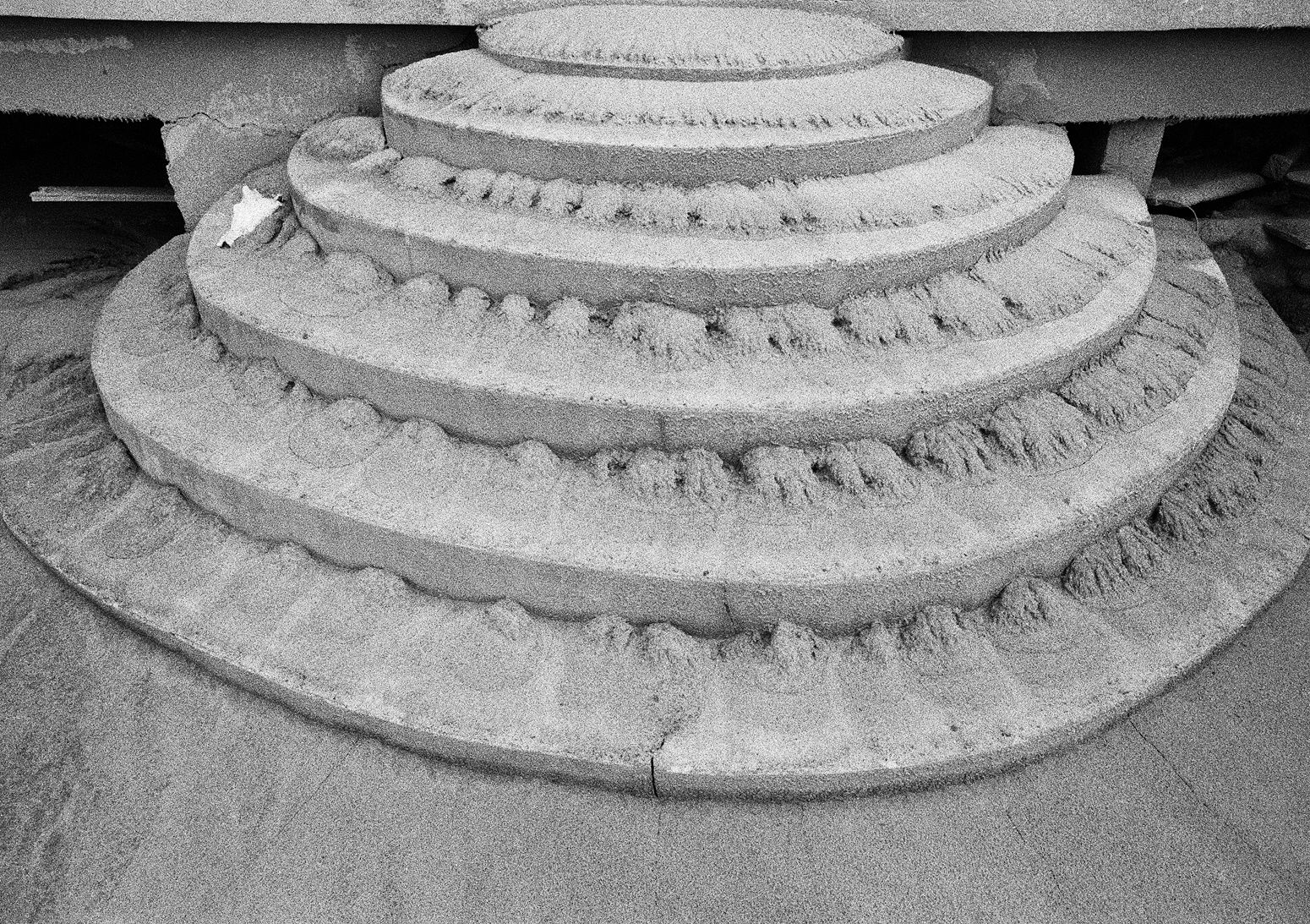 Volcanic Ash on Steps, Salem, Montserrat, 2003 Archival Pigment Print on Hahnemuhle Photo Rag, 17x21" Edition of Three