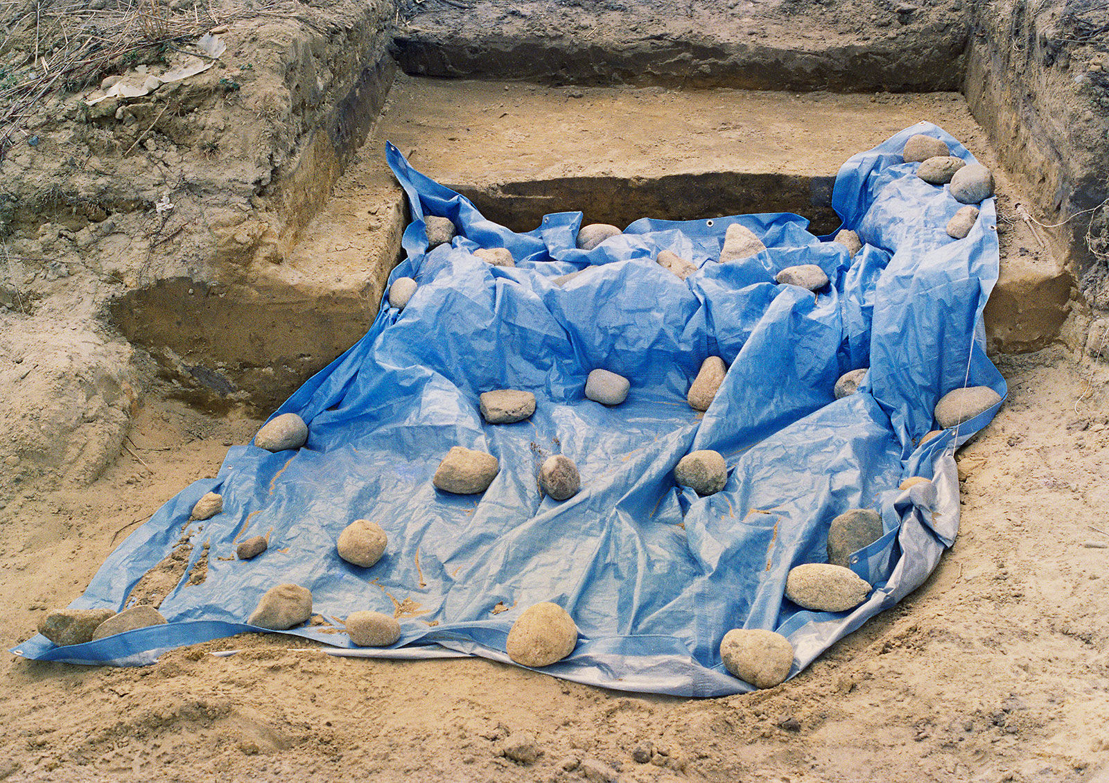 Archaeological Excavation, Marthas Vineyard, Massachusetts, 1998 Archival Pigment Print on Moab Entrada Rag, 17x21" Edition of Three