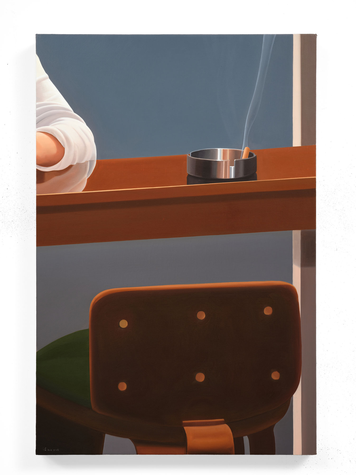 Liang Hao, Craft Beer Bar, 2025, oil on canvas, 60 × 40 cm. Courtesy of BANK and the artist