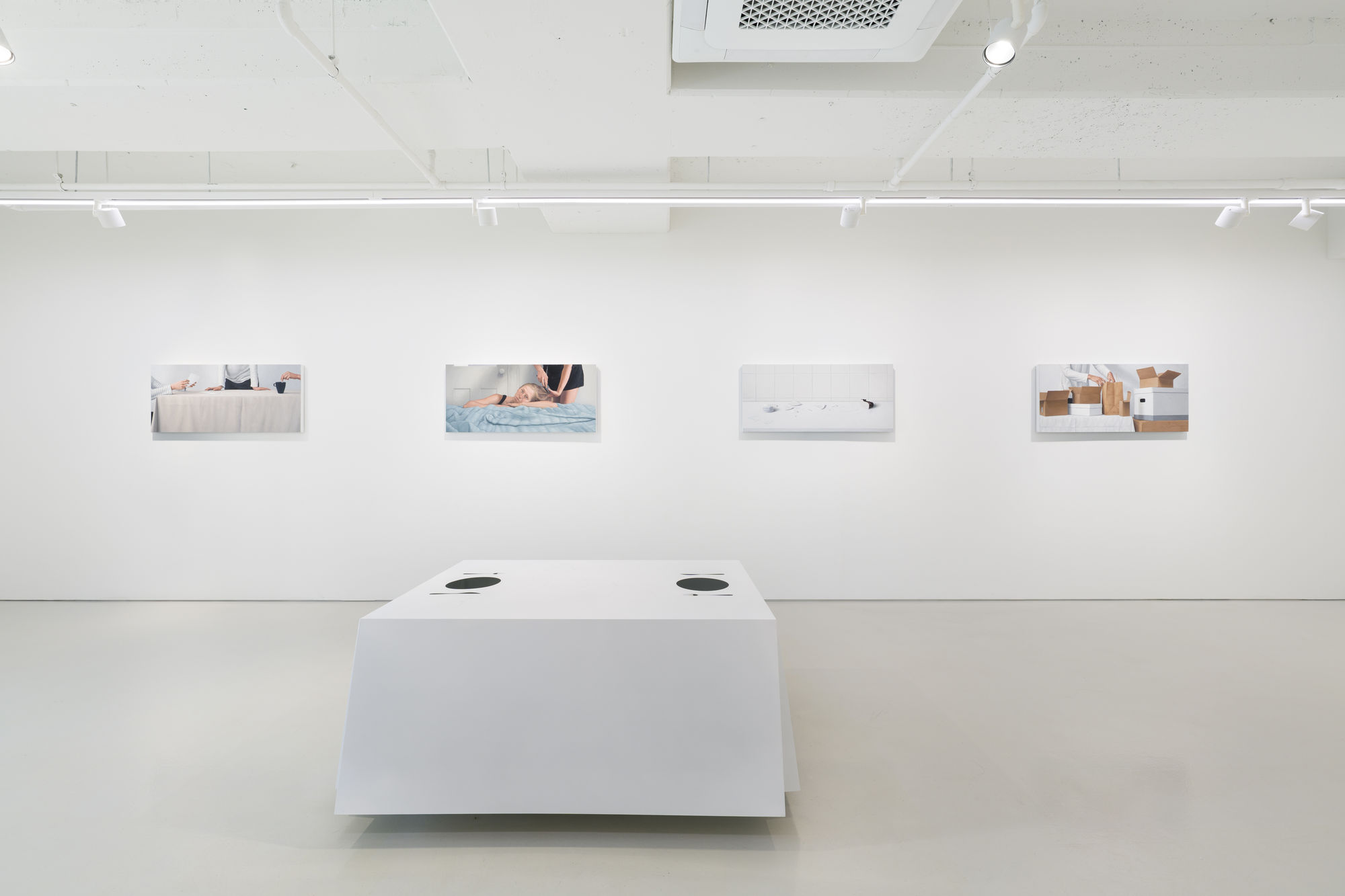 the scene left behind