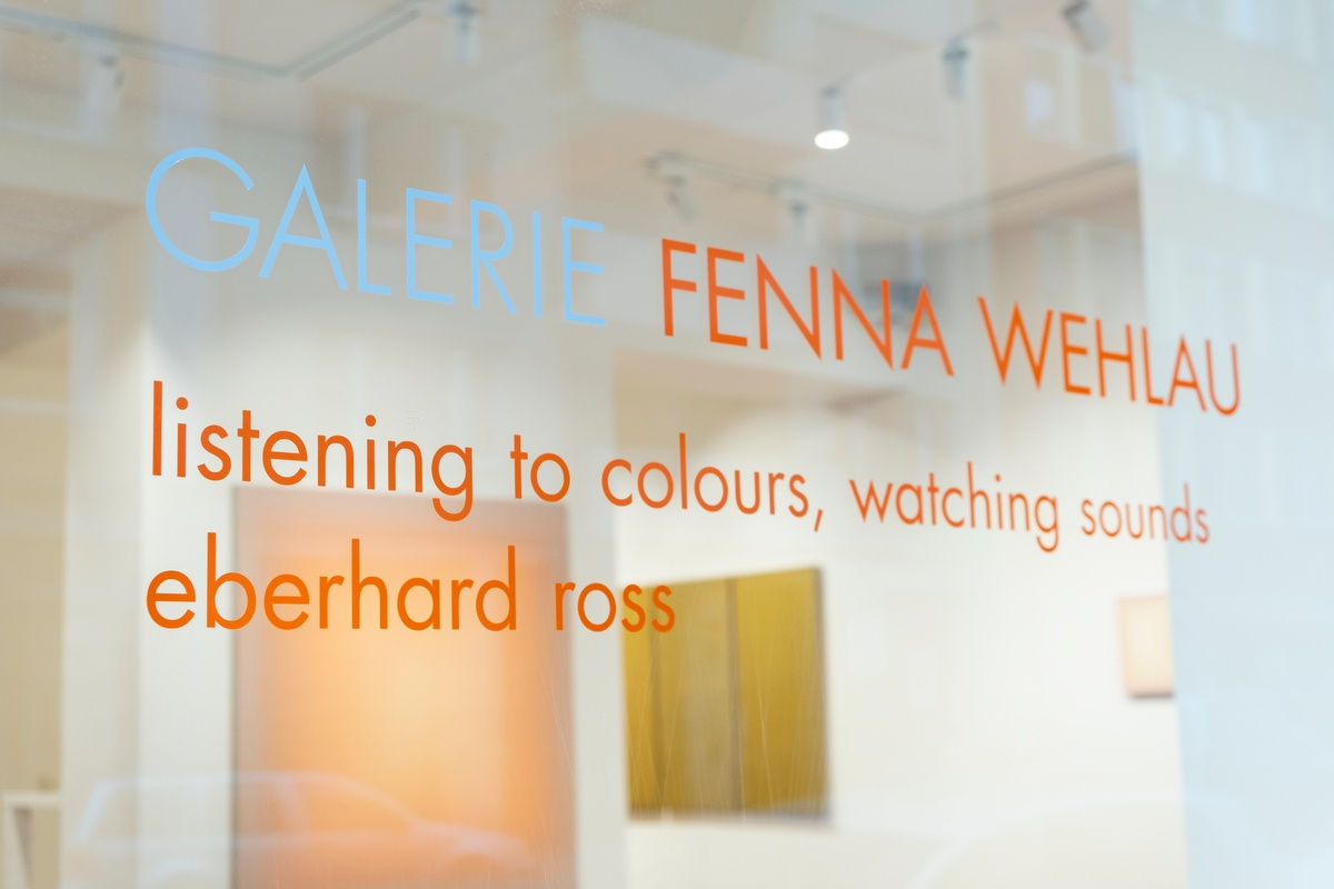 Ausstellungsansicht Eberhard Ross, listening to colors, watching sounds