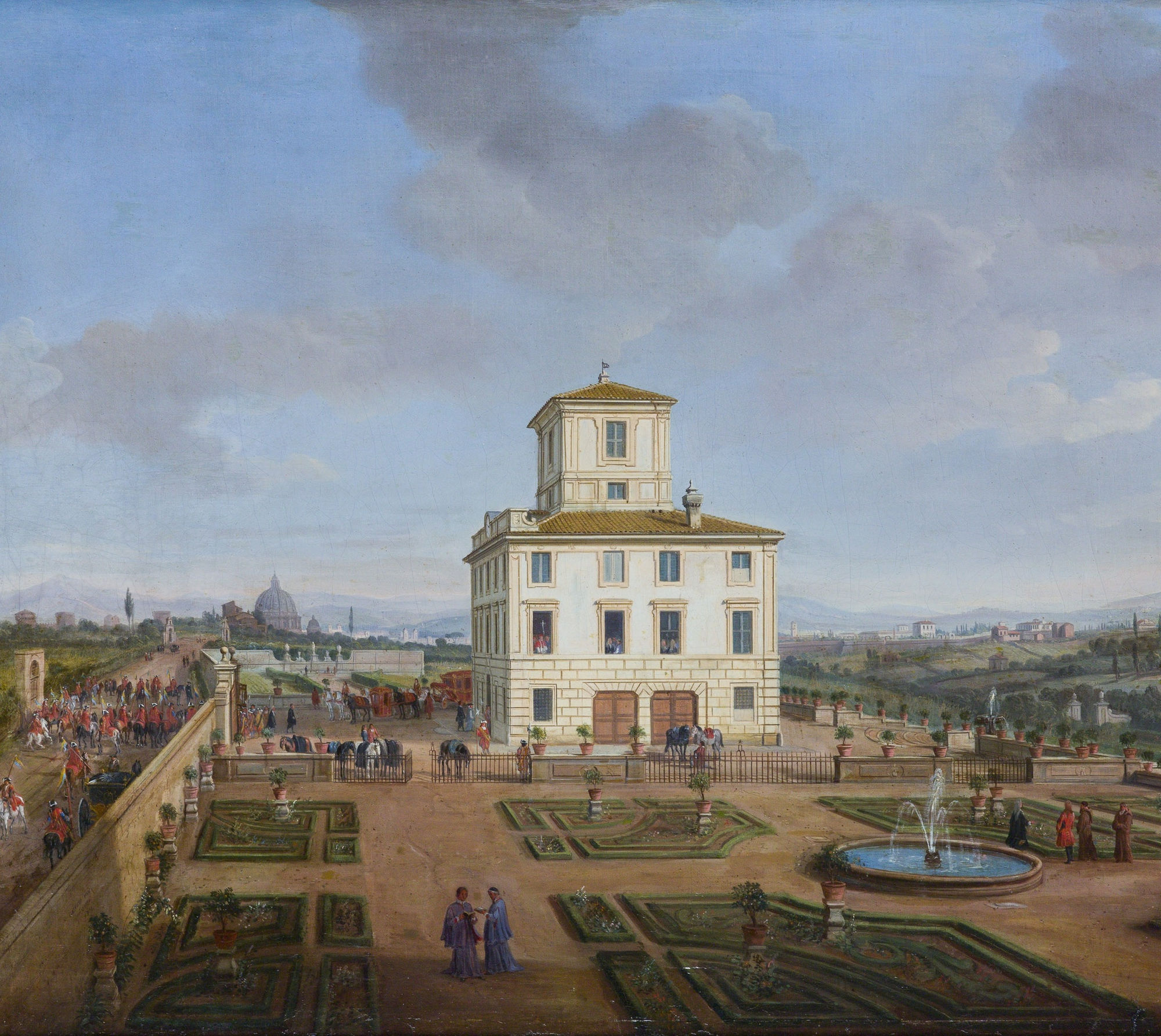 GASPAR VAN WITTEL The villetta of Cardinal Annibale Albani on Via Aurelia