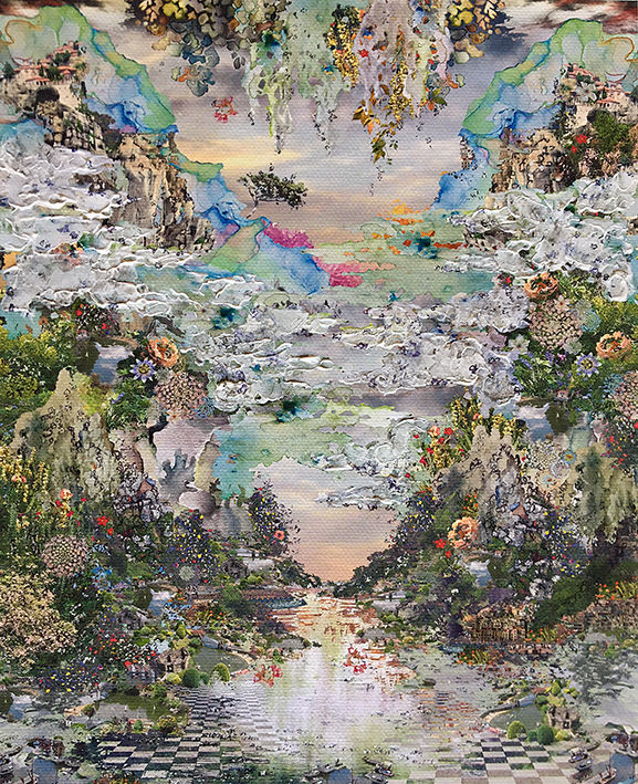 Jane Ward Tectonic #7 Digital media and collage 25x20cm £400