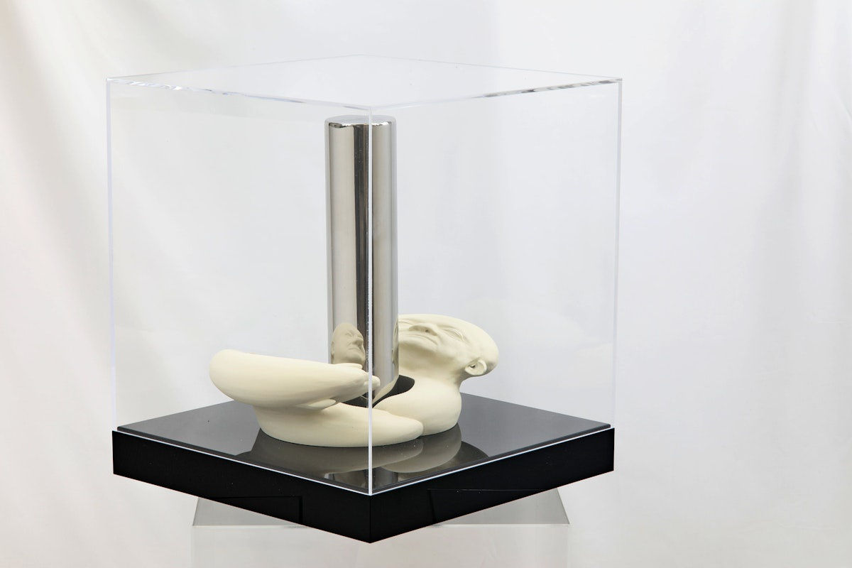 Title: The Not-Self Artist: Jonty Hurwitz Date: 2008 Materials: Sandstone and steel Dimensions: 40 x 43 x 40cm Edition Size: 9 Download in High-Res