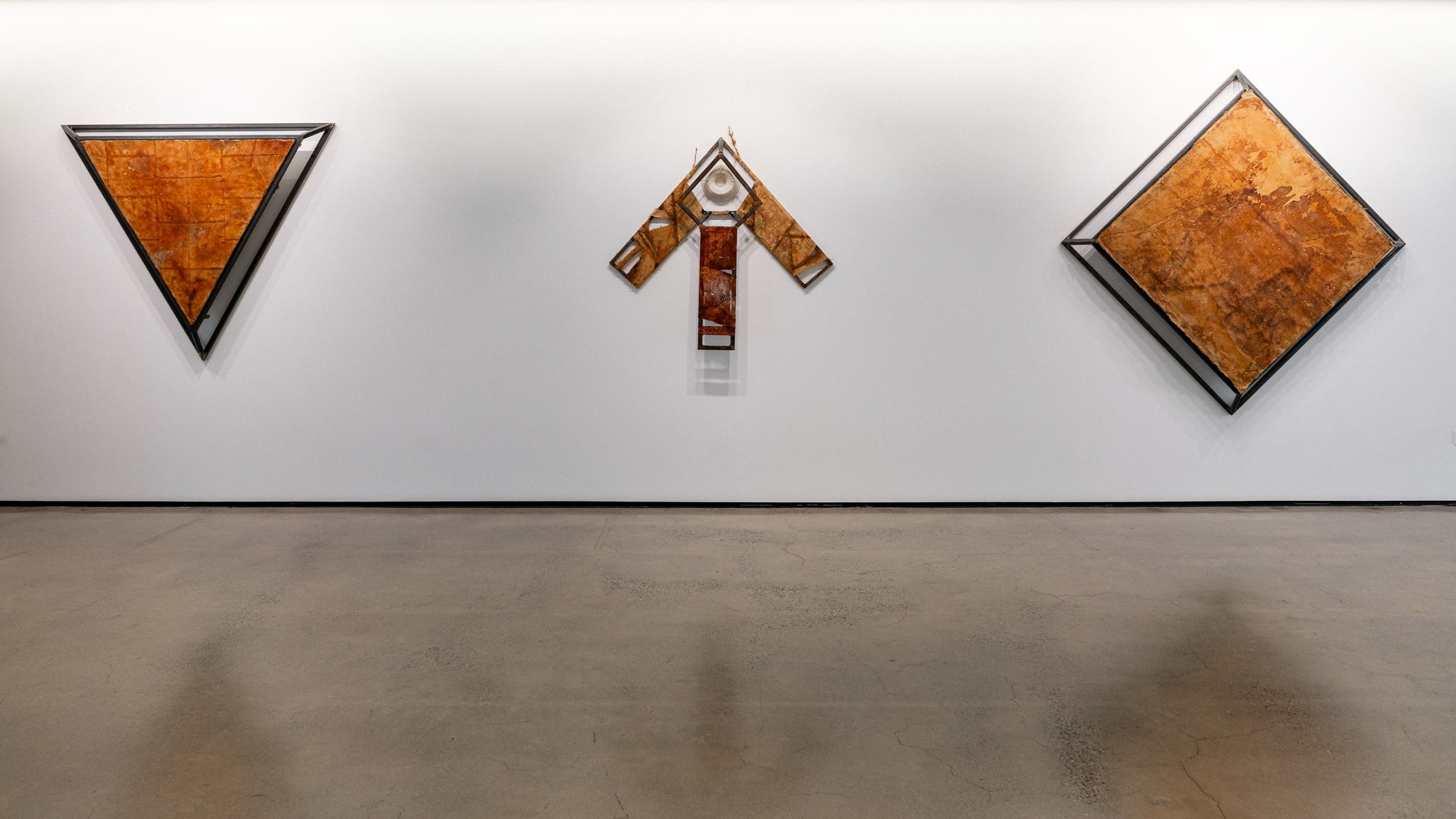 Ballistic grade Kevlar®, steel, rust, resin, fiberglass