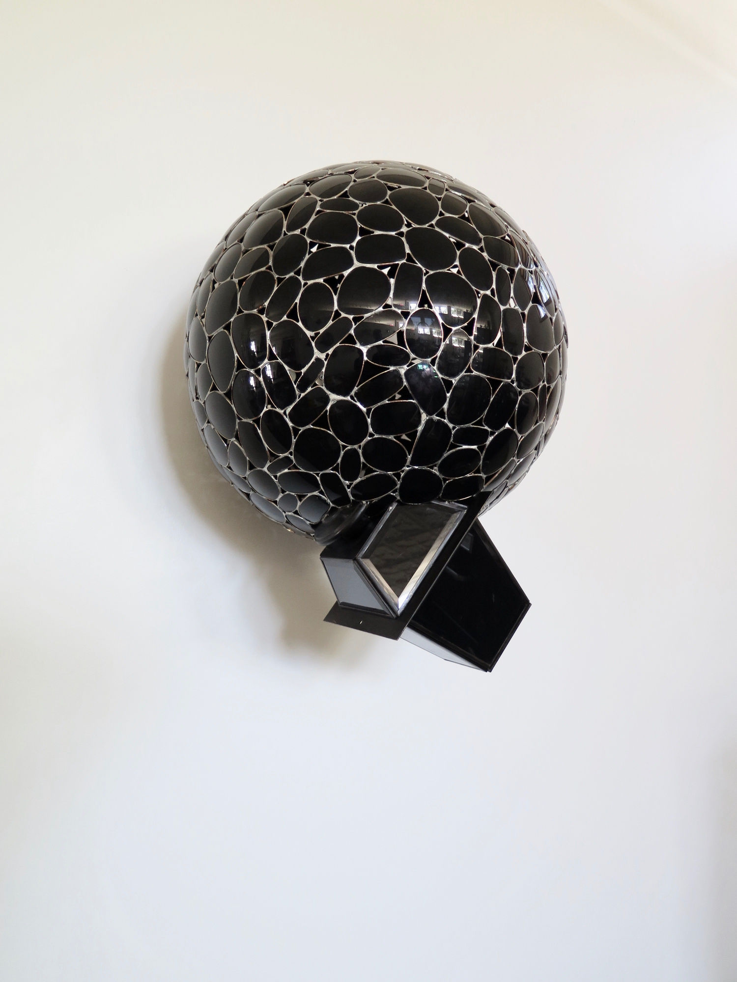 Lantern I, 2020 Eyeglasses, alkyd paint, brass, plate glass