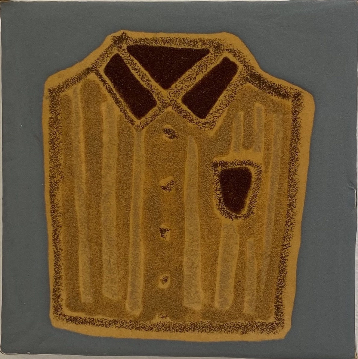 Washi Paper, Mica, Glue, Crayon, and Ink