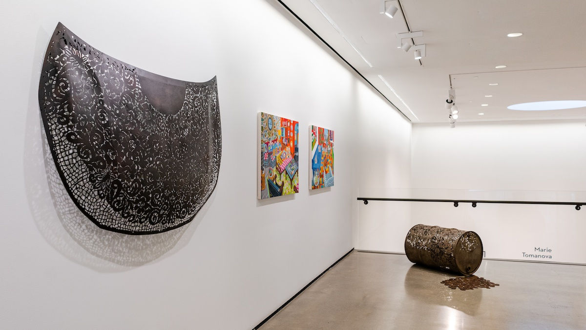 In her space installation