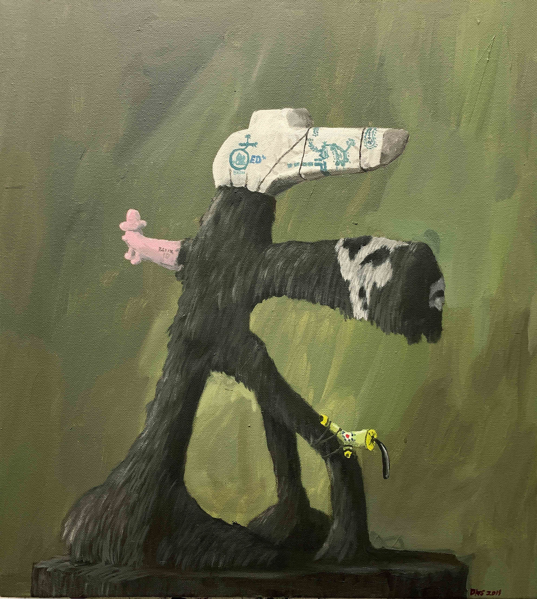 The Serax Wolf no. 2, 2019 signed oil on canvas