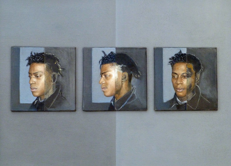 Studies of Winston, 2015 signed oil on canvas