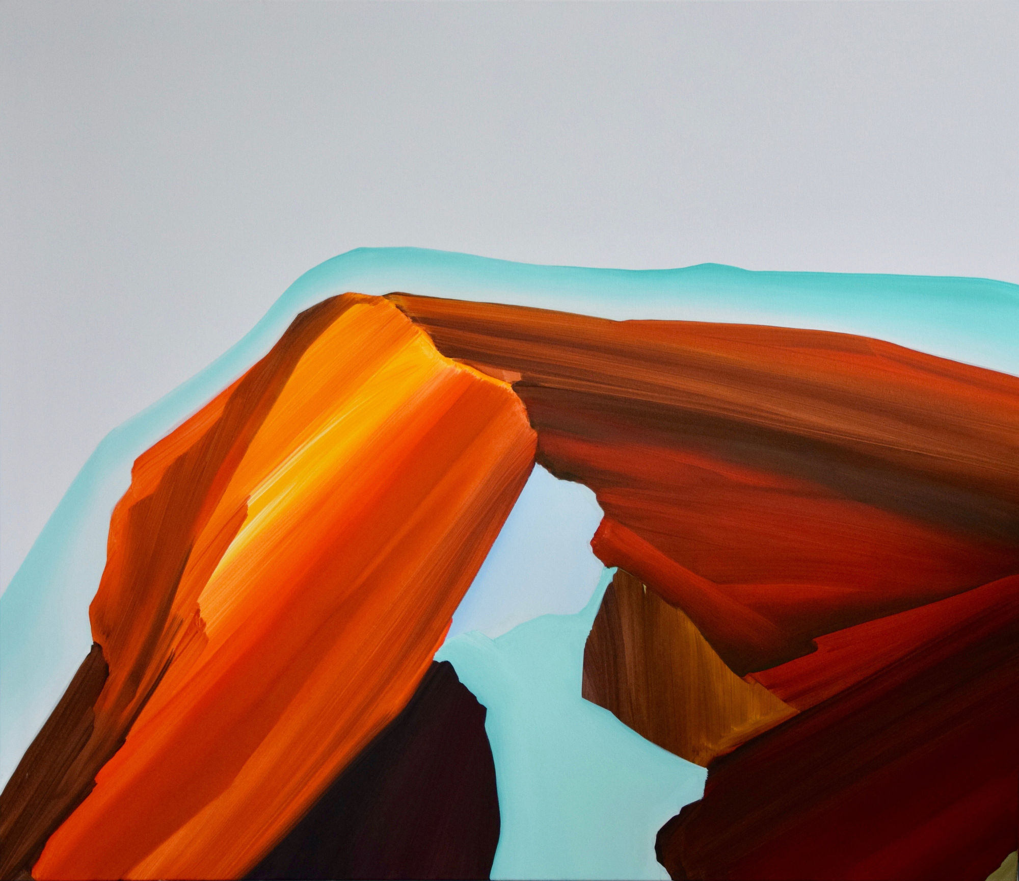 Trust / Living at the Volcano, 2019 Oil on canvas