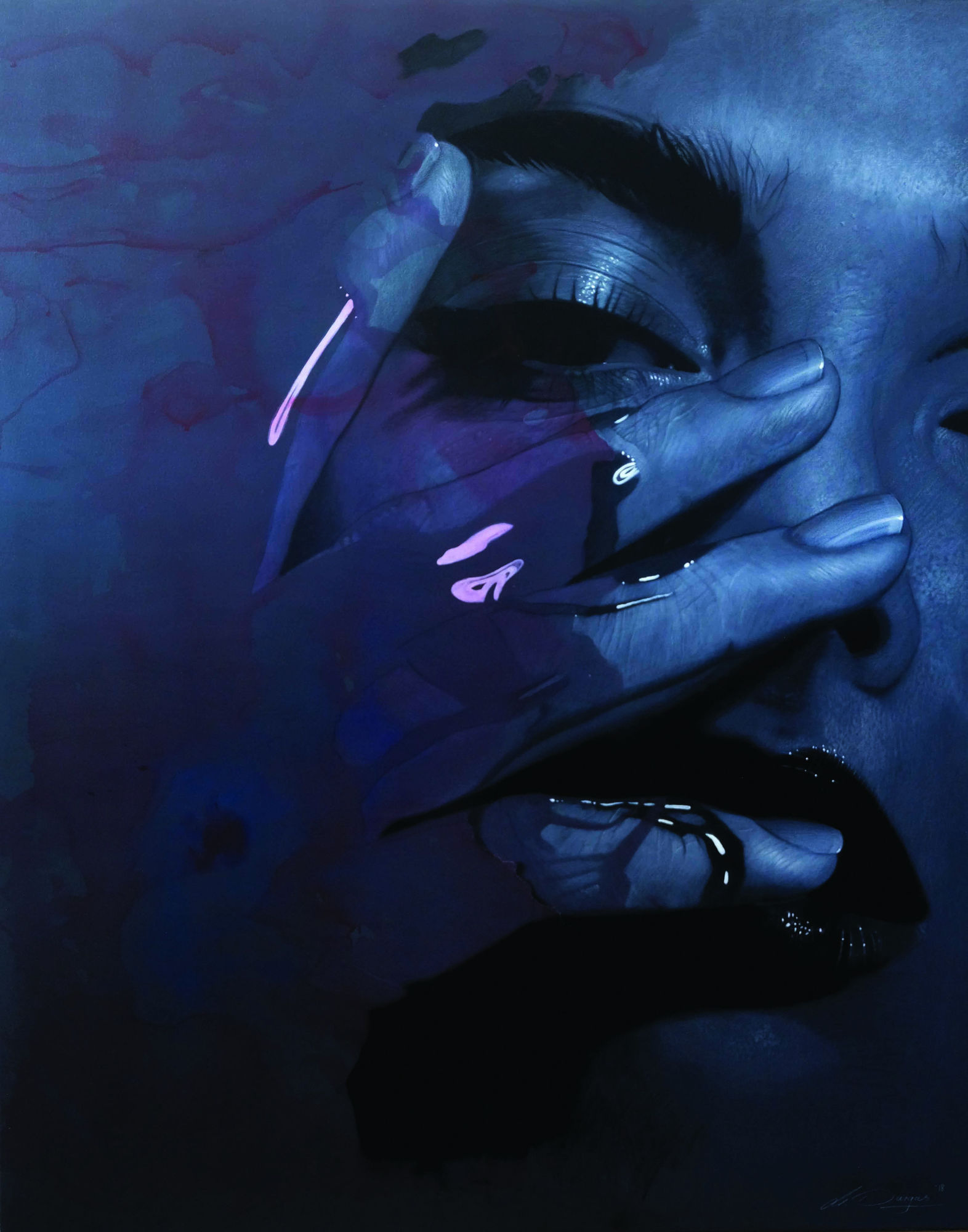 Dear Mr. Fantasy, 2019 charcoal & acrylic on canvas