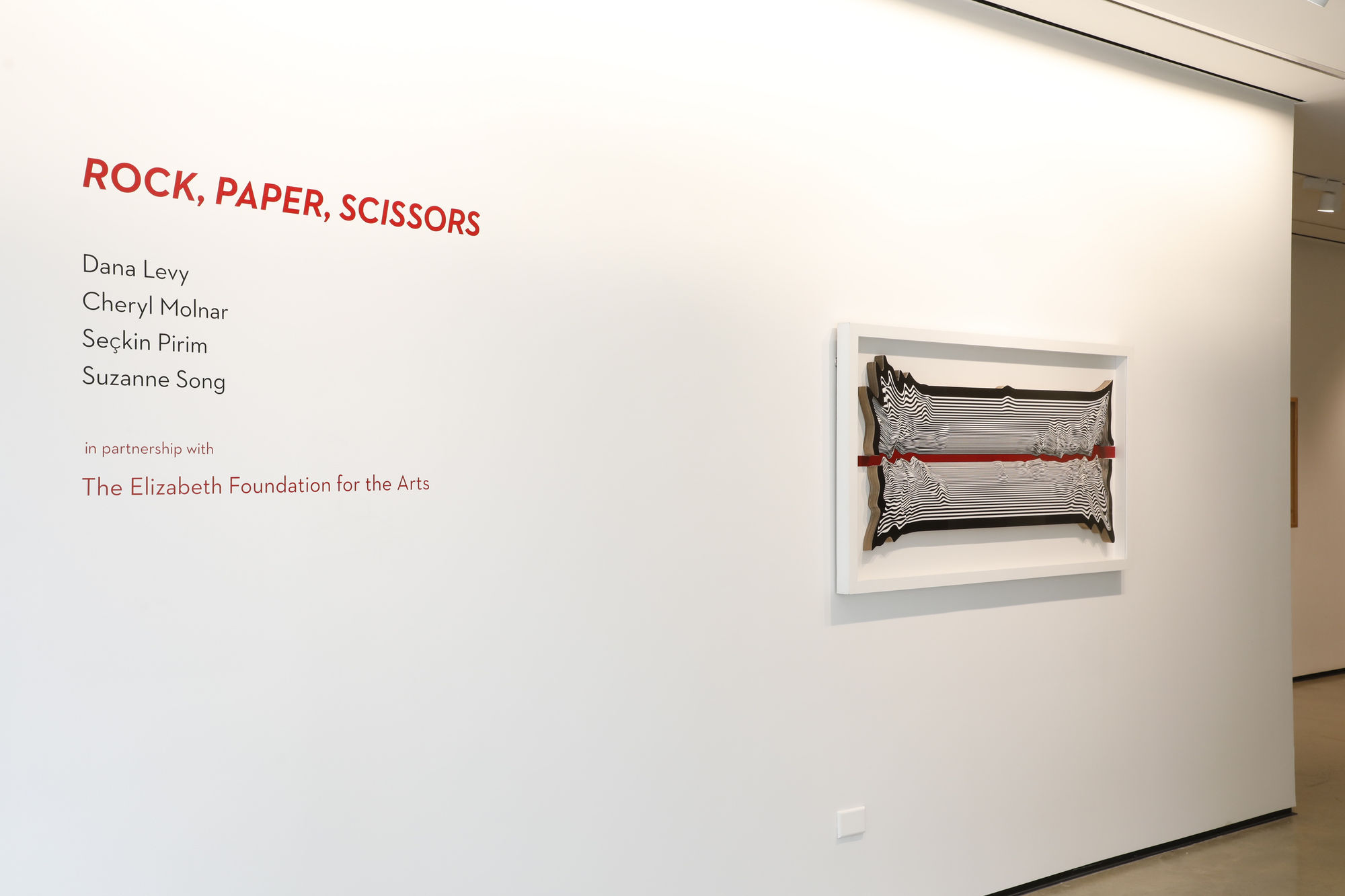 Rock, paper, scissors installation