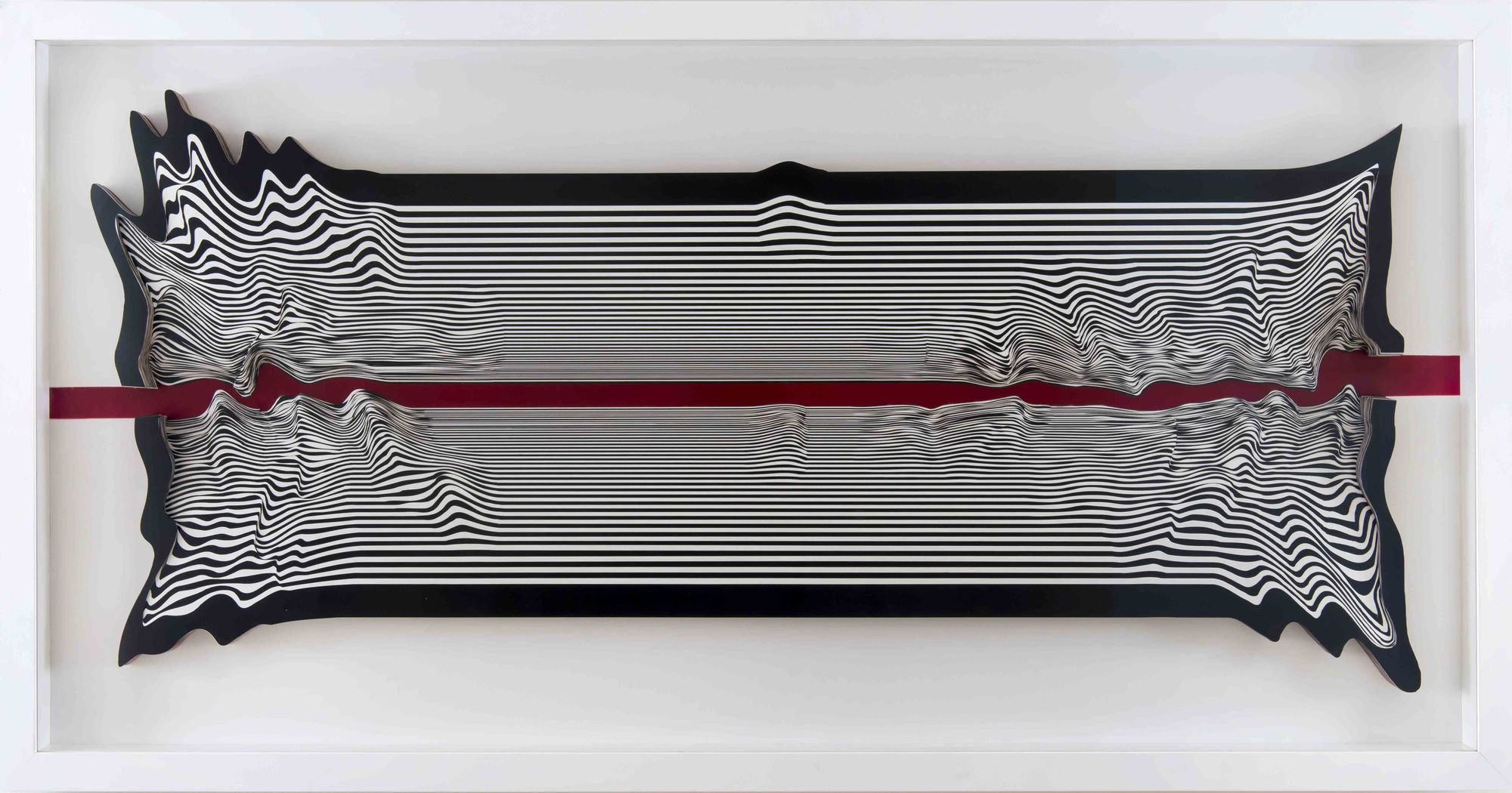 Road 3, 2017 Metallic paint on 300gr. 80 pieces bristol paper cut out