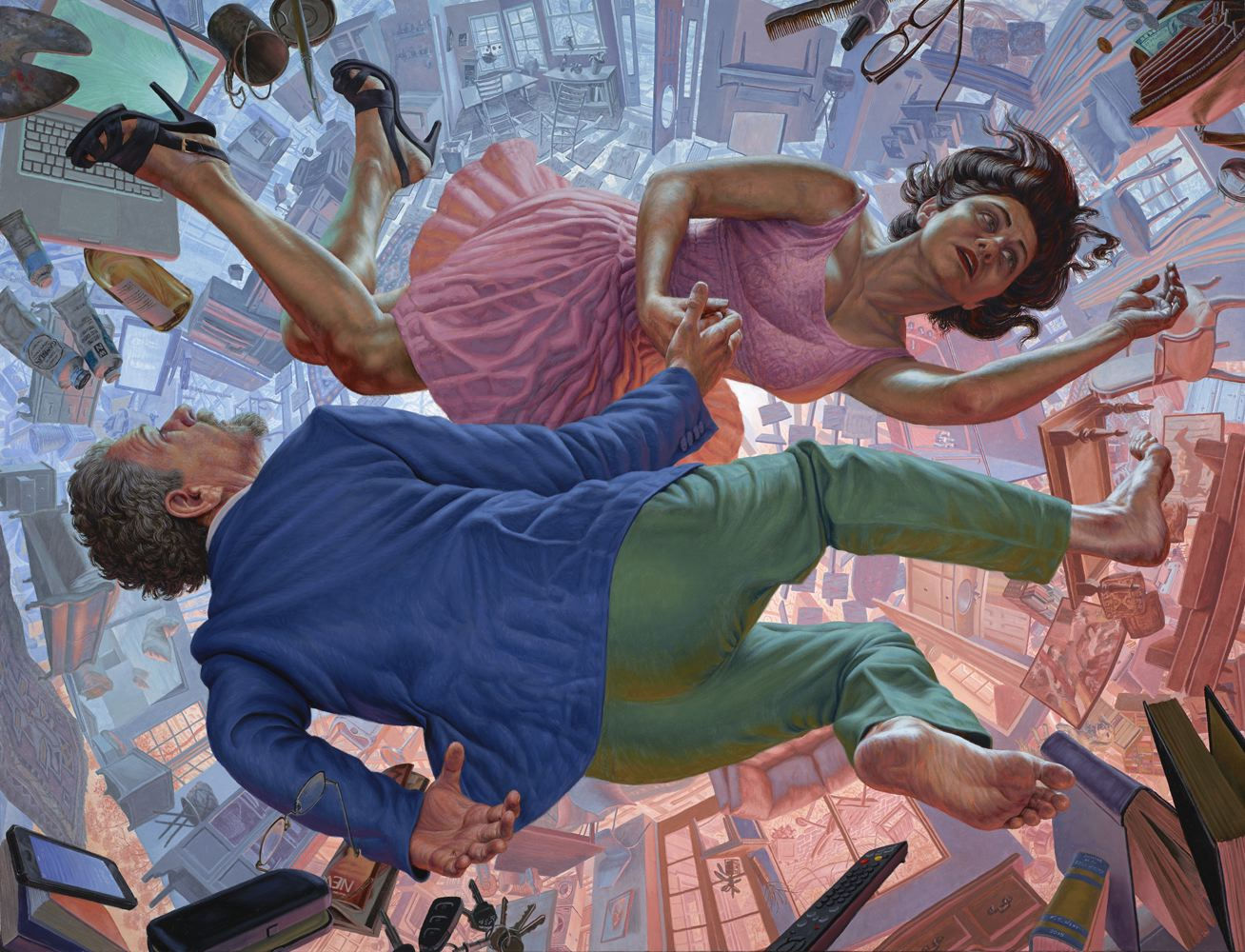 Dancing at the Edge of Time, 2015 Oil on polyester canvas