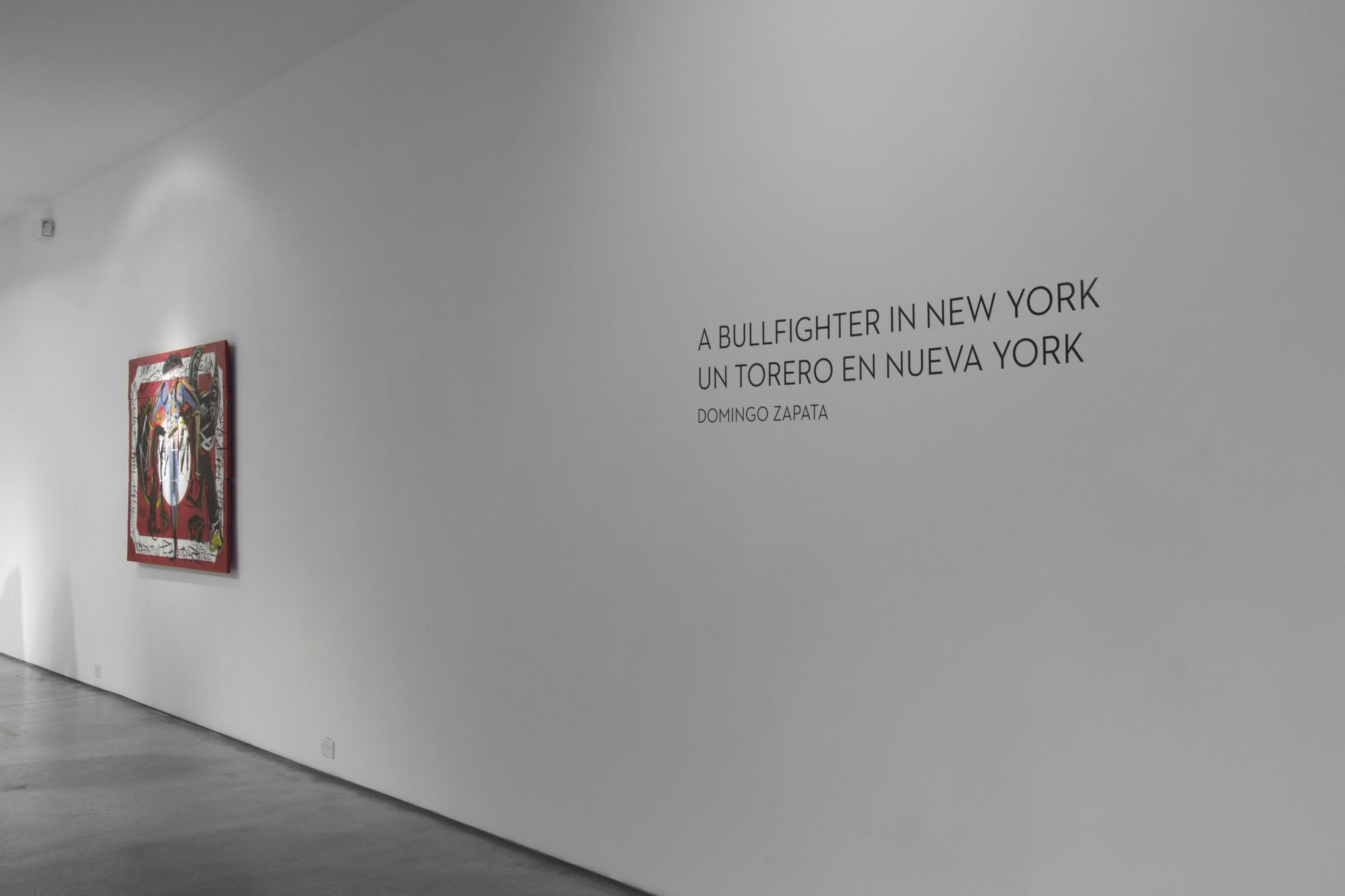 A Bullfighter in New York installation