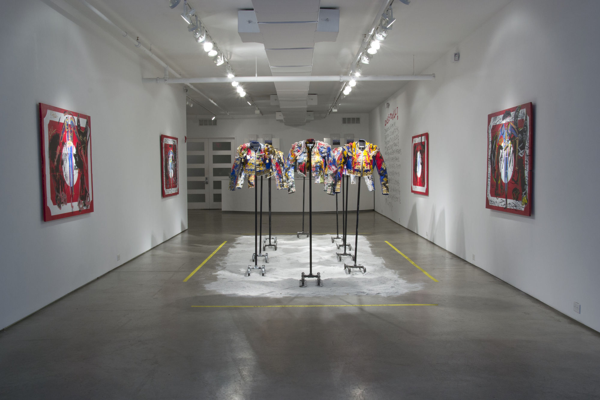 A Bullfighter in New York installation