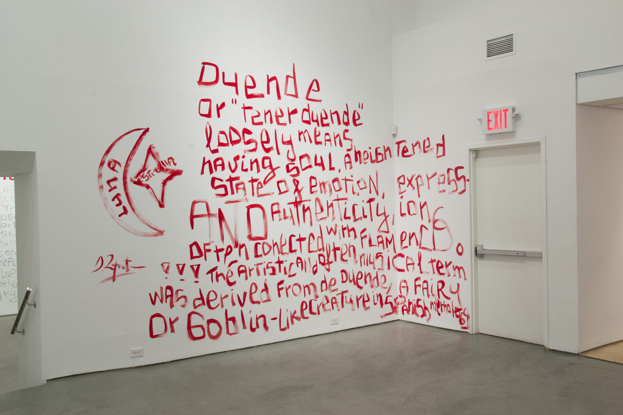 A Bullfighter in New York installation