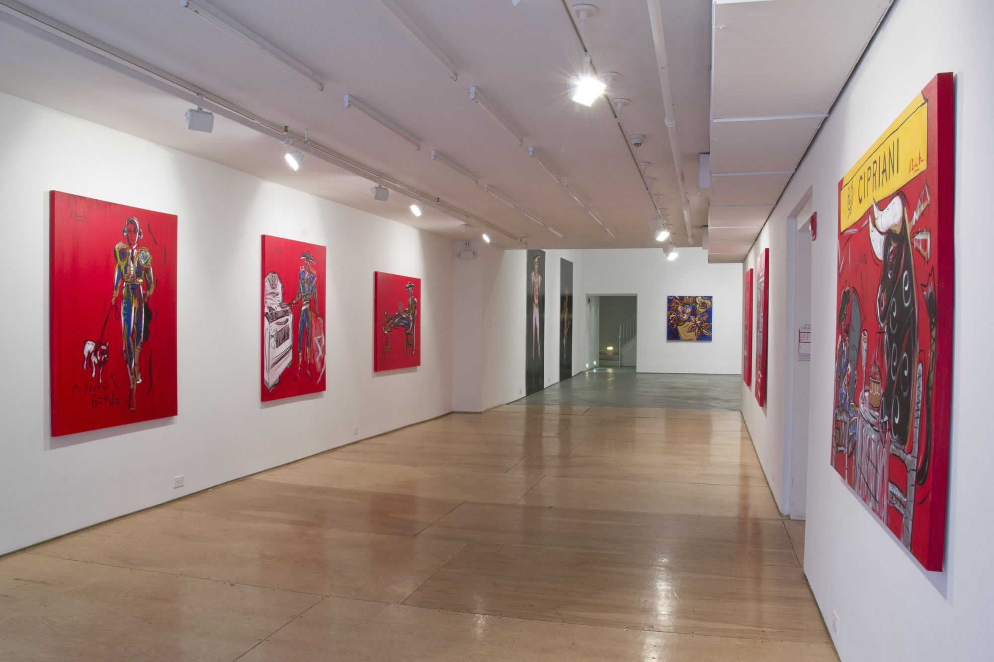 A Bullfighter in New York installation