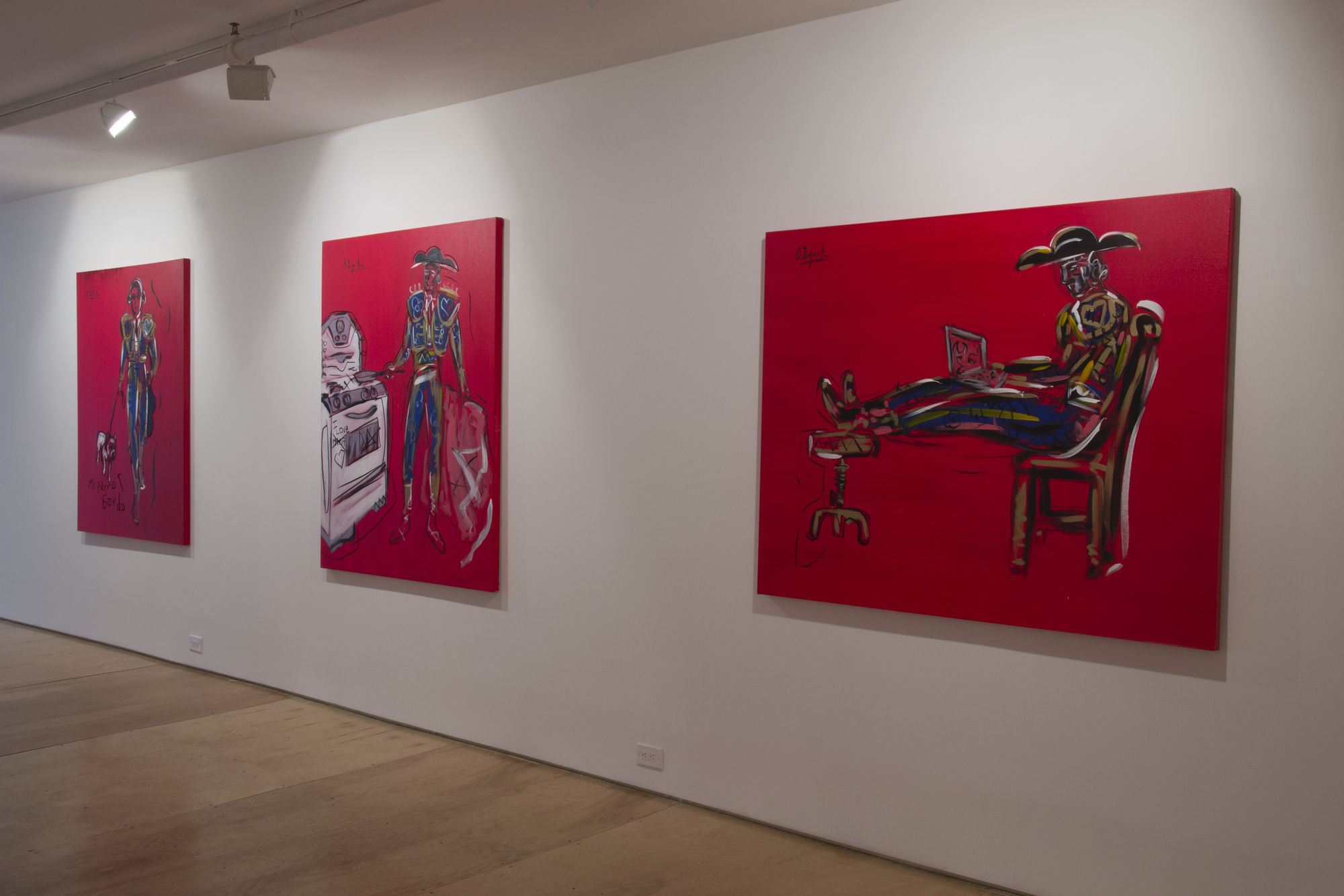 A Bullfighter in New York installation