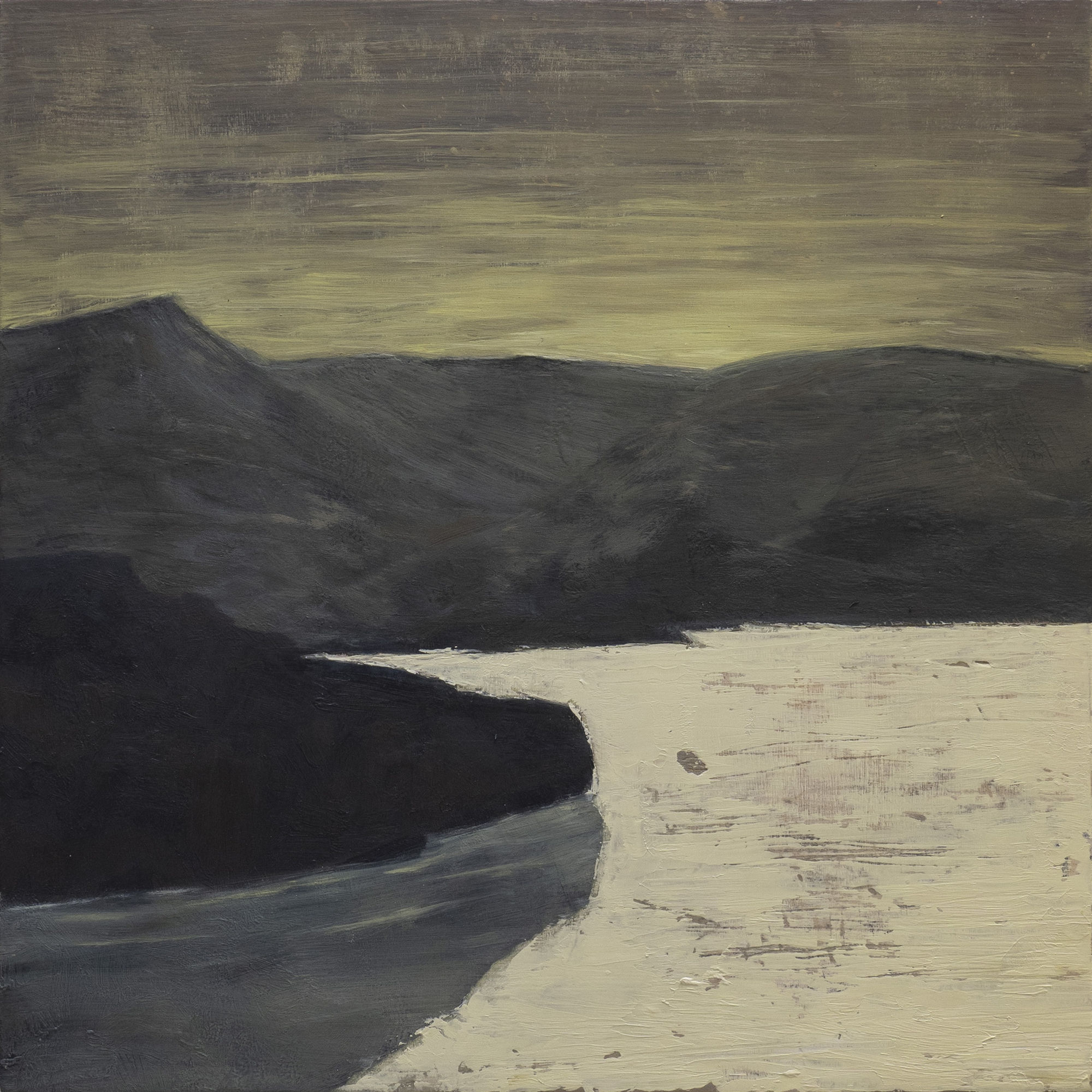 ERIC CLINTON ANDERSON THE FUNERAL PLAIN II, 2023 Oil on panel 12 x 12 in. (30.5 x 30.5 cm)