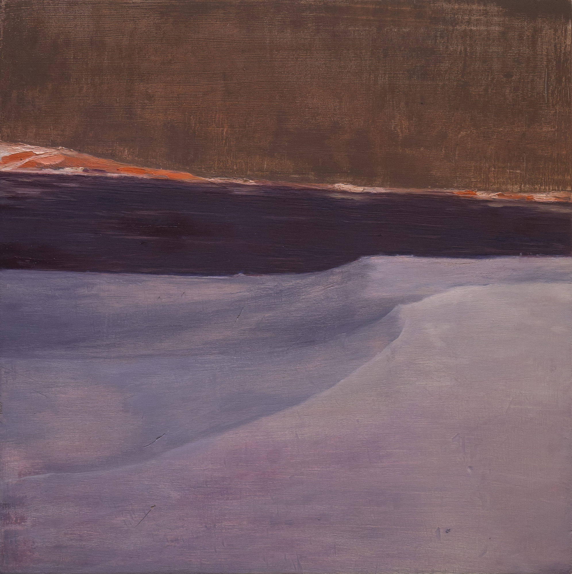 ERIC CLINTON ANDERSON THE FUNERAL PLAIN V, 2023 Oil on panel 12 x 12 in. (30.5 x 30.5 cm)