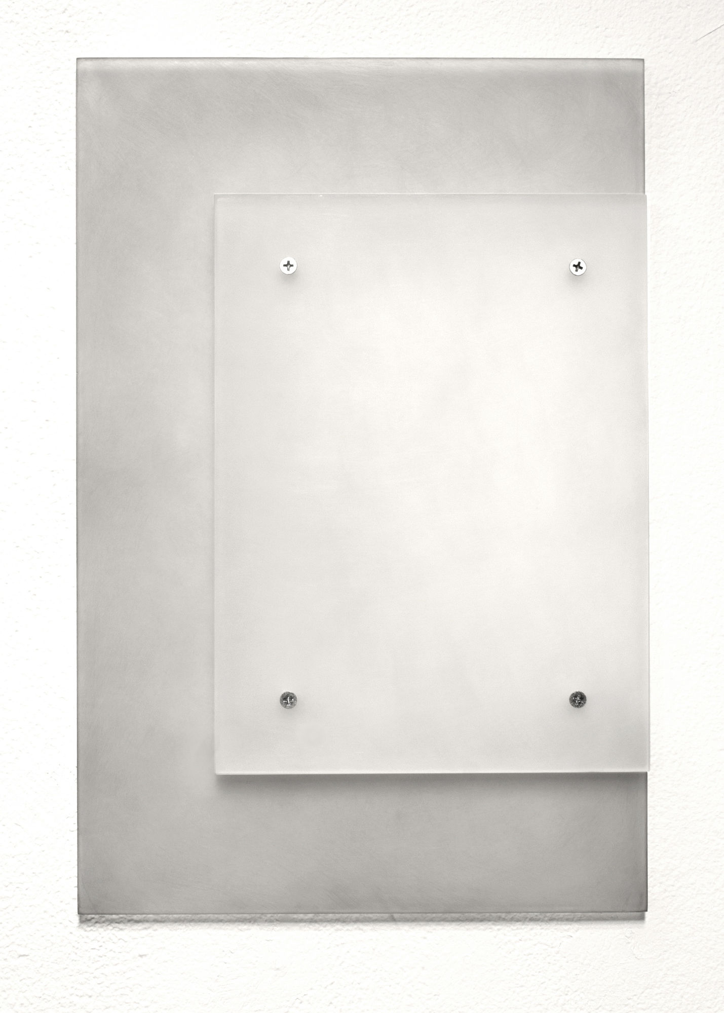 SARAH LEAHY PALE LIGHT, 2015 Ink painted on plexiglass, 3 panels 18 x 12 x 1 1/8 in 45.7 x 30.5 x 2.9 cm