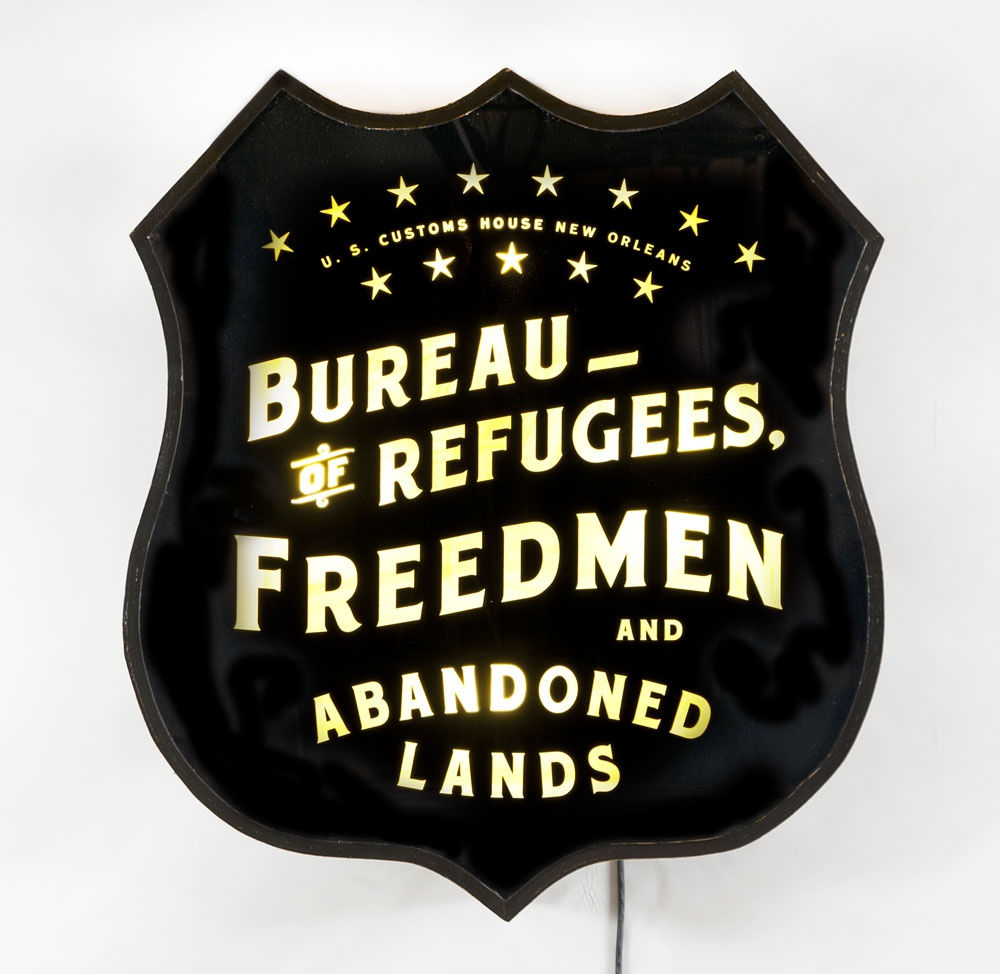 Bureau of Refugees, Freedmen and Abandoned Lands, 2013 Lighted sign