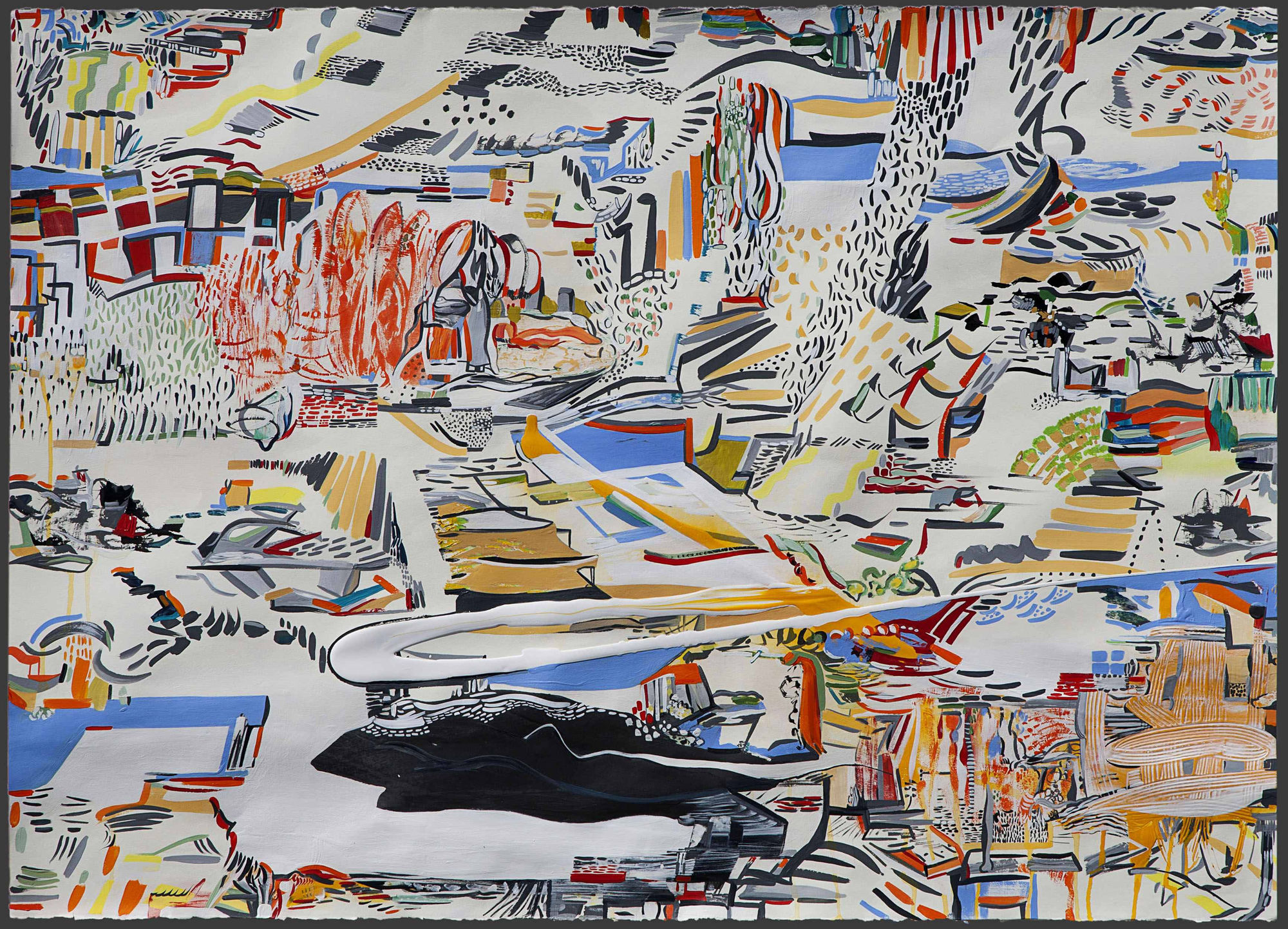 Entrance 4, 2013 Signed and dated recto Acrylic on Stonehenge 100% cotton archival paper