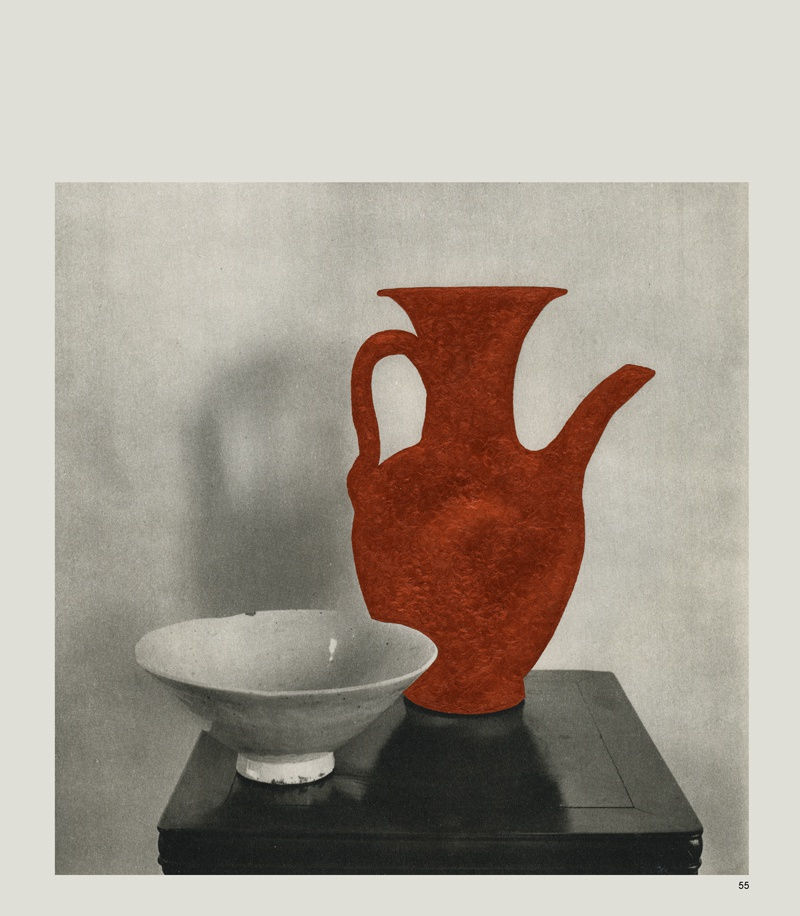 UNTITLED_Carafe & Bowl, 2013 Acrylic on book page
