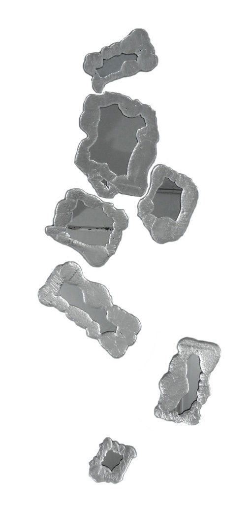 Tumbling Mirrors, 2012 Poured and mirrored glass