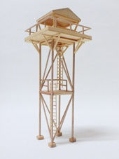 Limits of View, 2009 pine wood, glue and electrical light source