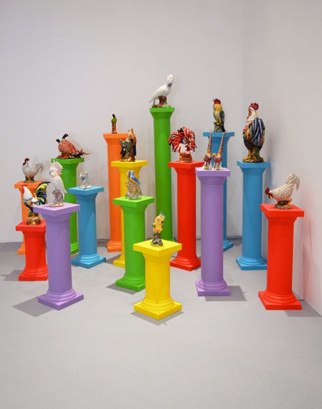 Double Crescent installation