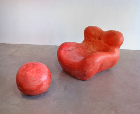 Up5 and Up6 - Donna, 1998 alabaster and pigment