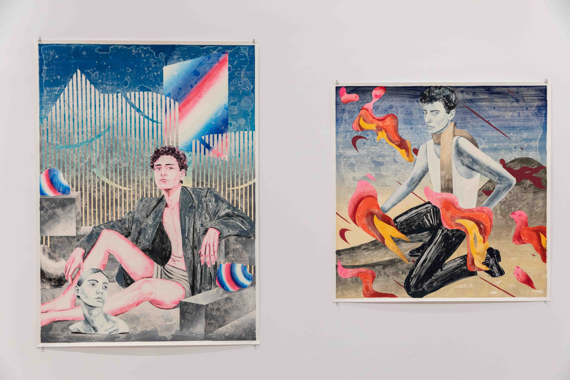 Installation view from Analogous Dimensions at C24 Gallery