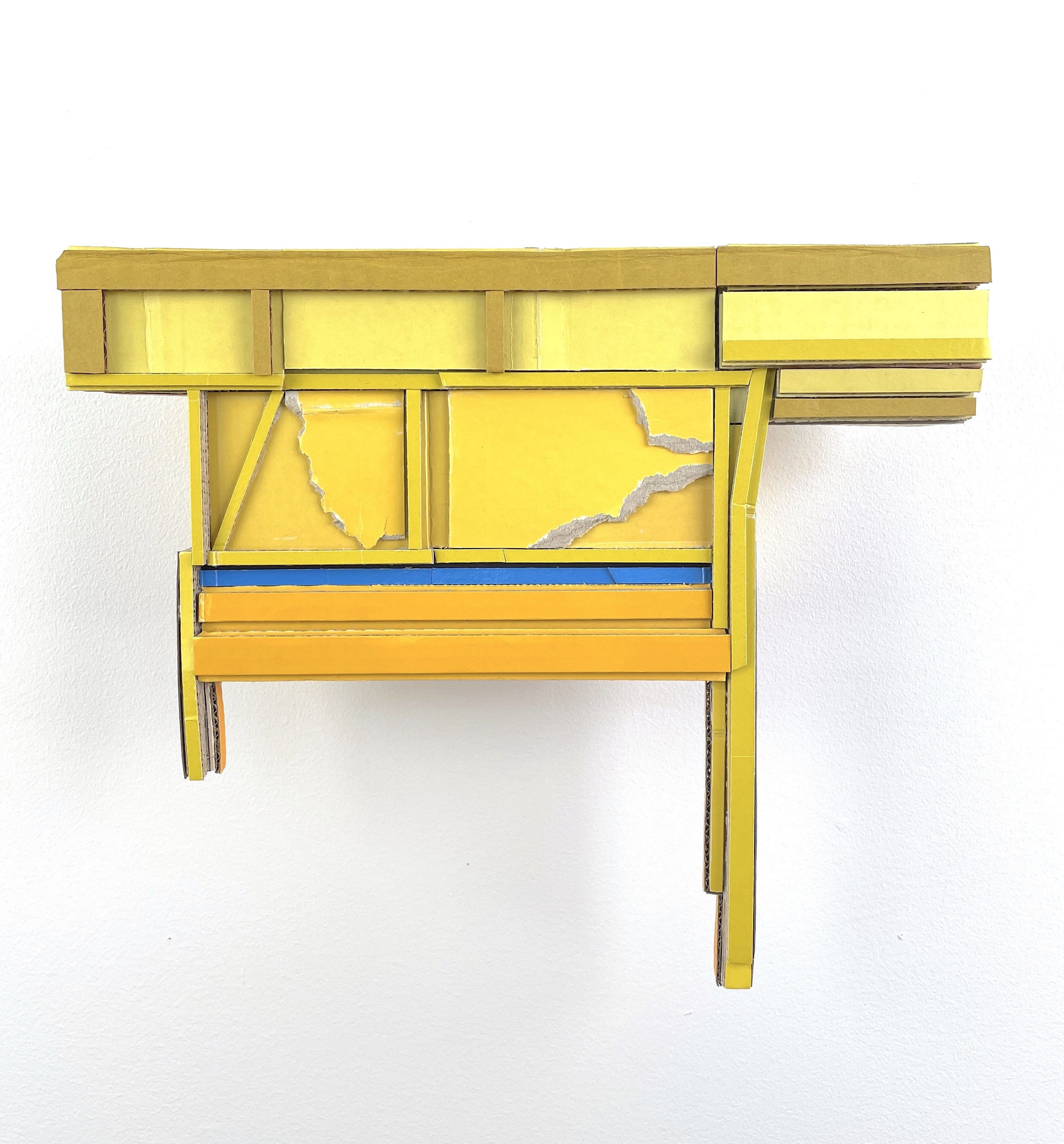 Found (unpainted) cardboard, foamcore