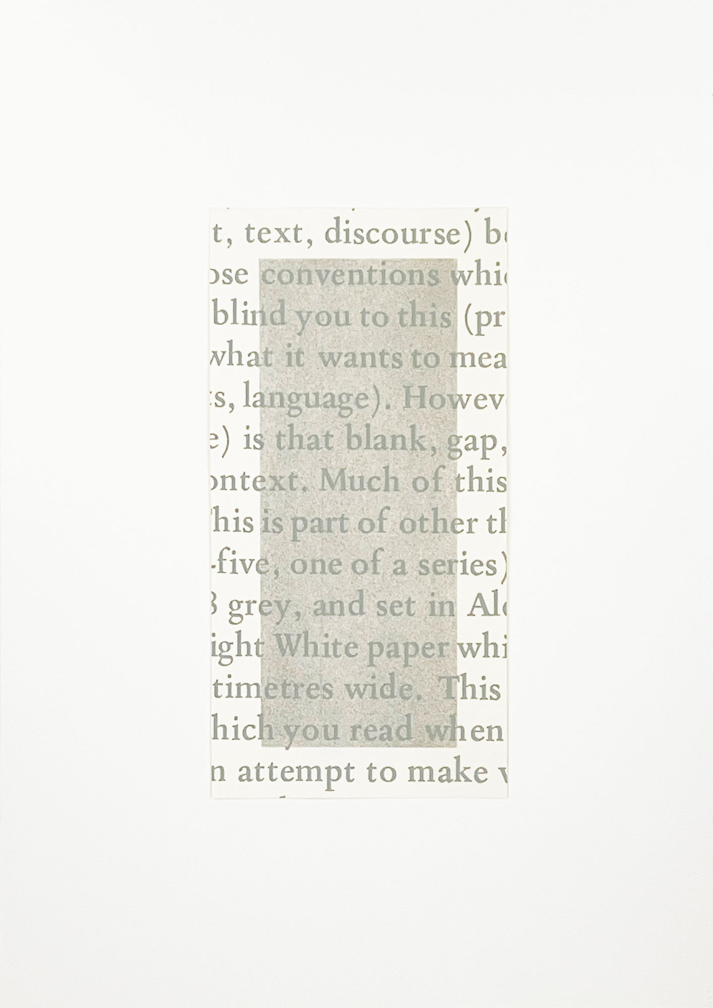 OBJECT NUMBER 2016.087 20.5 X 14.5 IN / 52.89 X 37.41 CM KOSUTH ASH + INDIA INK ON ARCHES 156LB HOT PRESS W/C PAPER