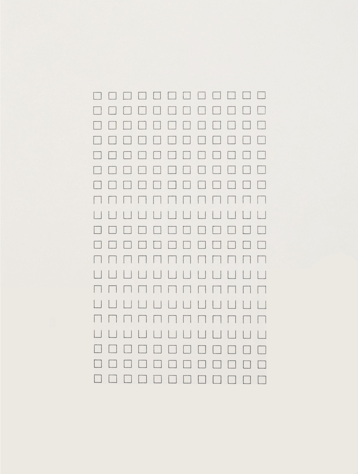 OBJECT NUMBER 2018.072 16 X 12 IN / 41.28 X 30.96 CM KOSUTH ASH + INDIA INK ON ARCHES 140LB HOT PRESS W/C PAPER