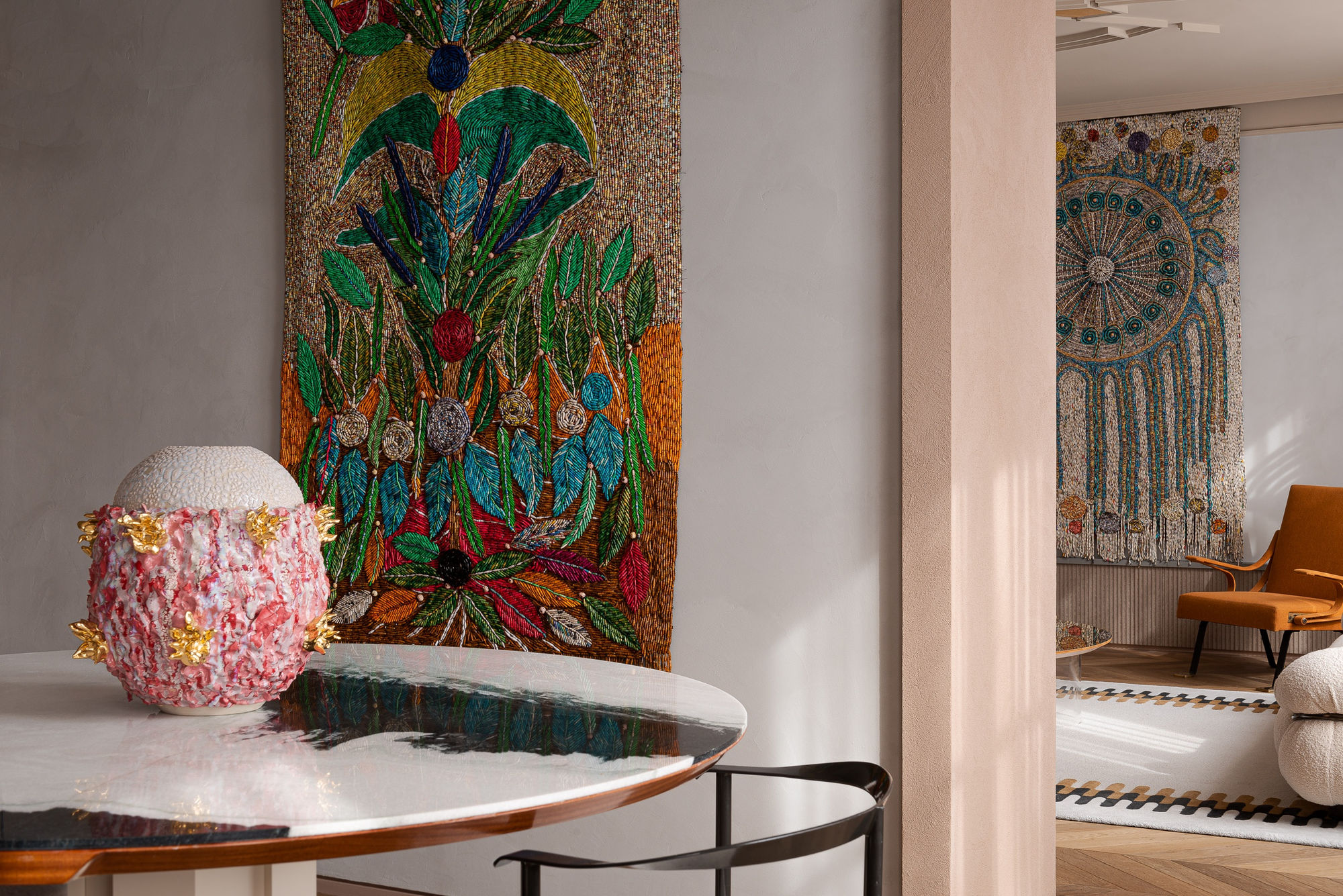 King Houndekpinkou and Sanaa Gateja at Salon 50 GOLBORNE/ St Sulpice