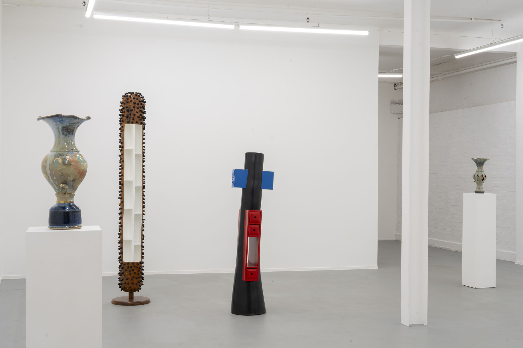 Installation view: Ancestral Material, Freya Bramble-Carter & Jean Servais Somian, online exhibition 50 GOLBORNE, 2025. Photo: Noah Da Costa