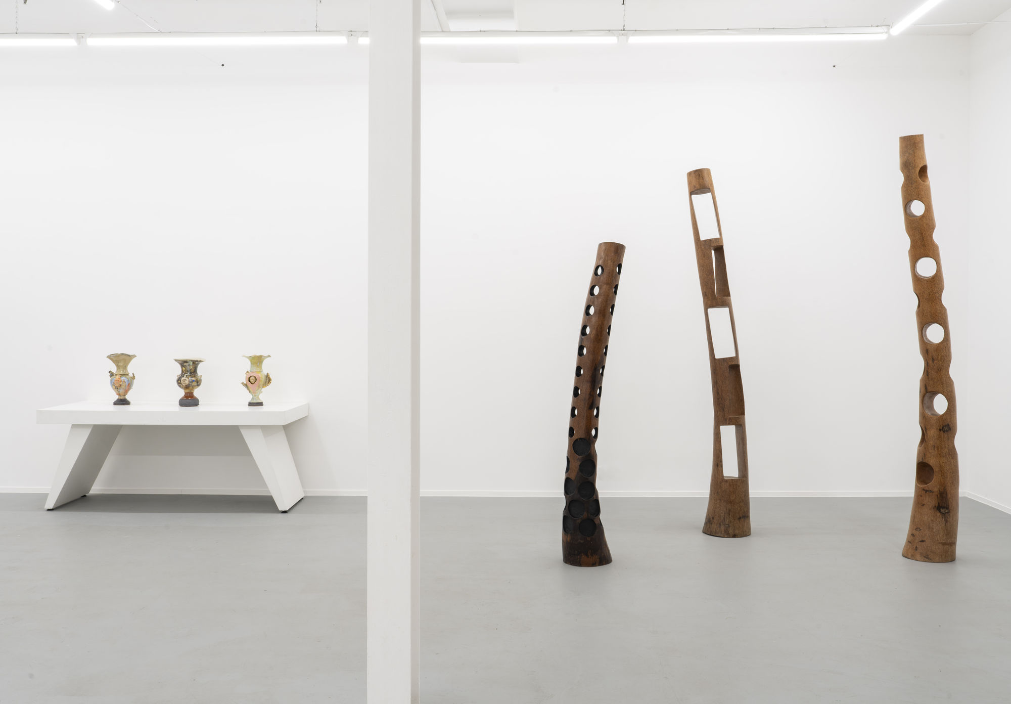 Installation view: Ancestral Material, Freya Bramble-Carter & Jean Servais Somian, online exhibition 50 GOLBORNE, 2025. Photo: Noah Da Costa