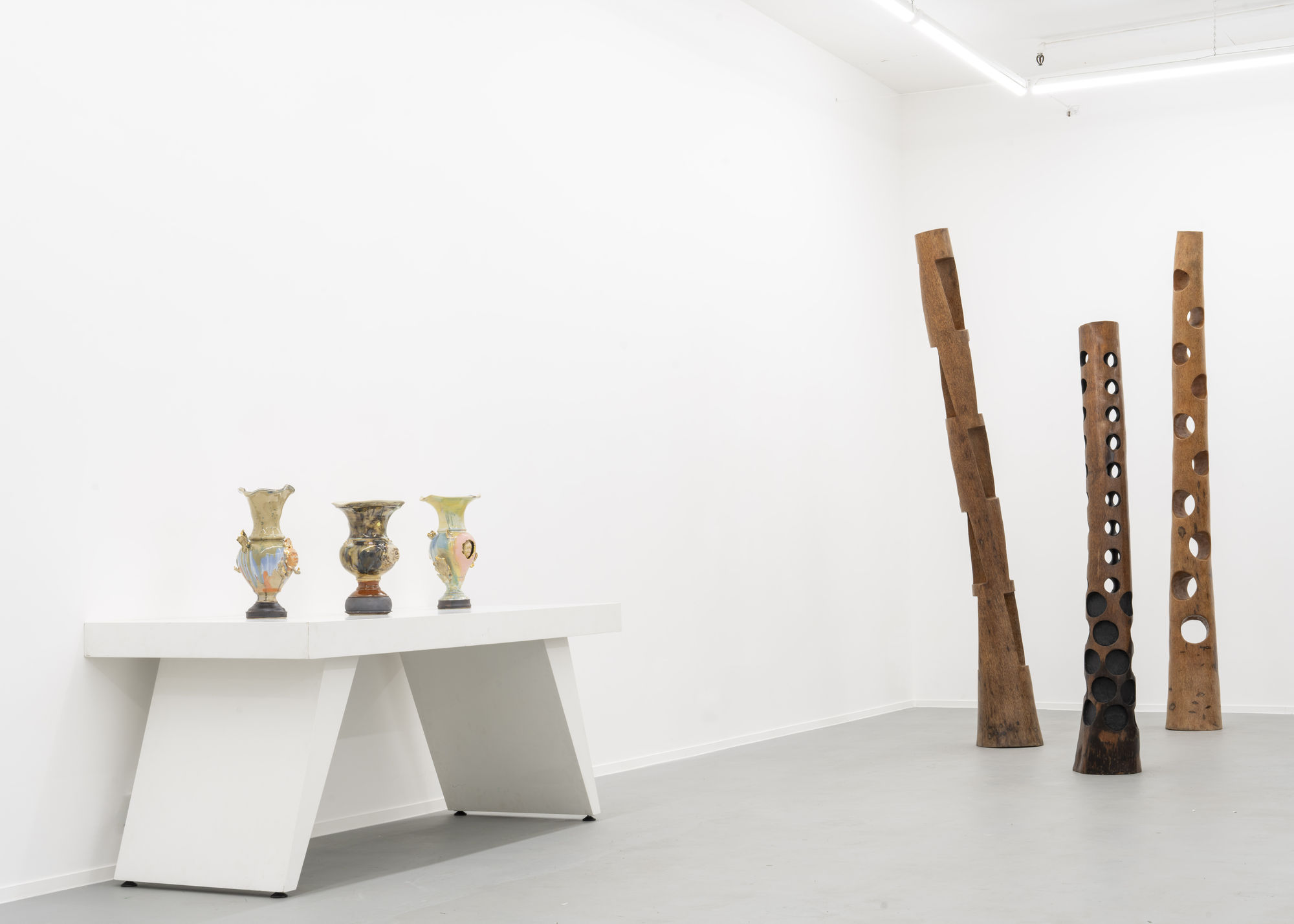 Installation view: Ancestral Material, Freya Bramble-Carter & Jean Servais Somian, online exhibition 50 GOLBORNE, 2025. Photo: Noah Da Costa