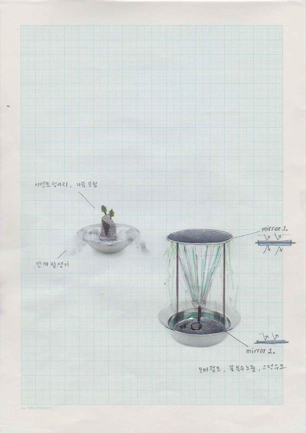 LEE GARAM Drawing for artwork production pen on paper 29 x 21cm 2016