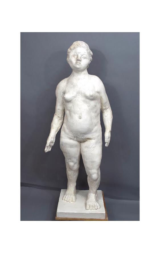 Bruce M. Gagnier - Elsa, 2019, Hydrocal, 64h x 23w x 18d inches