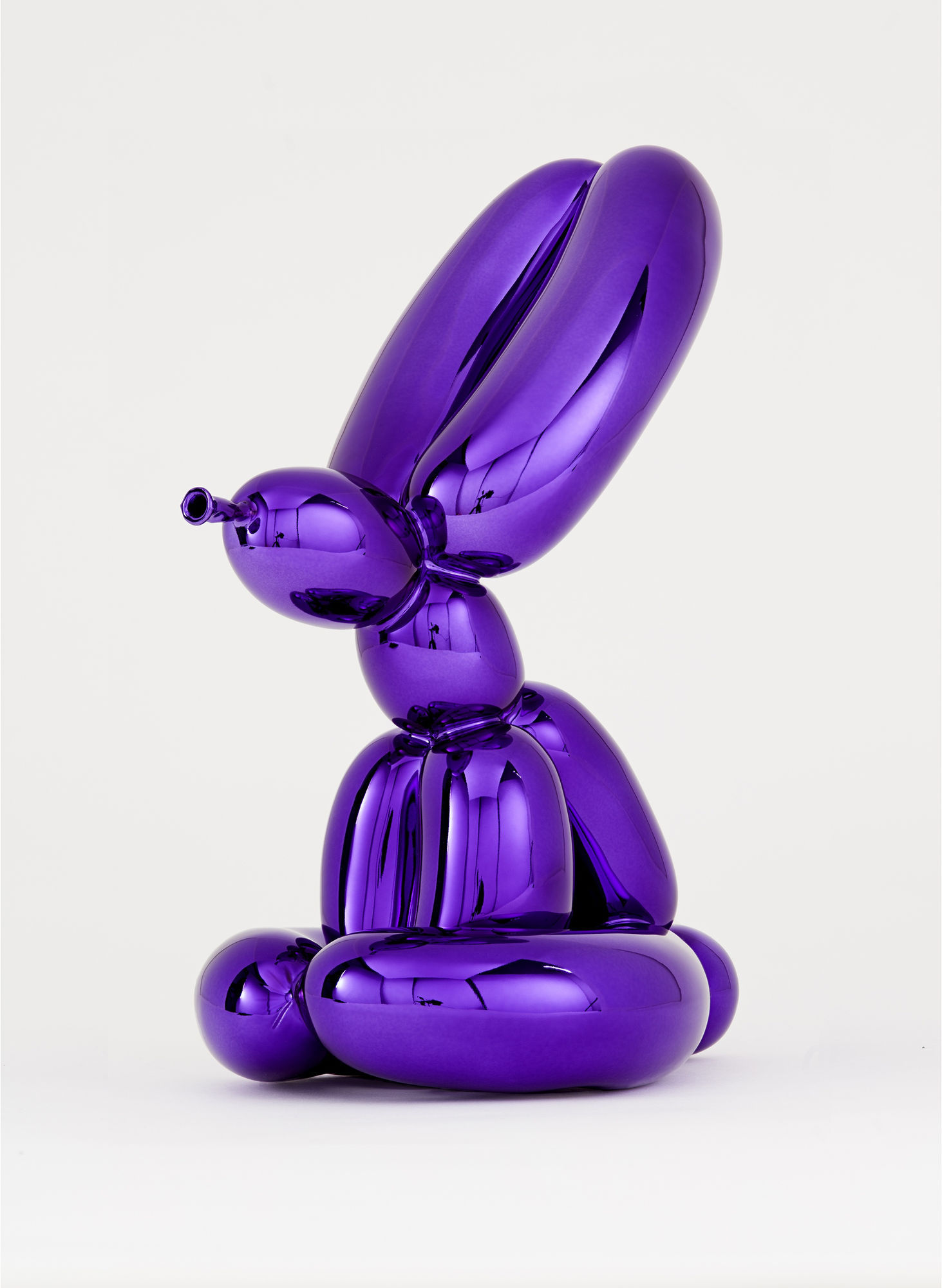 Balloon Rabbit (Violet) 11 1/2 x 5 1/2 x 8 1/4 in., Ed. 999