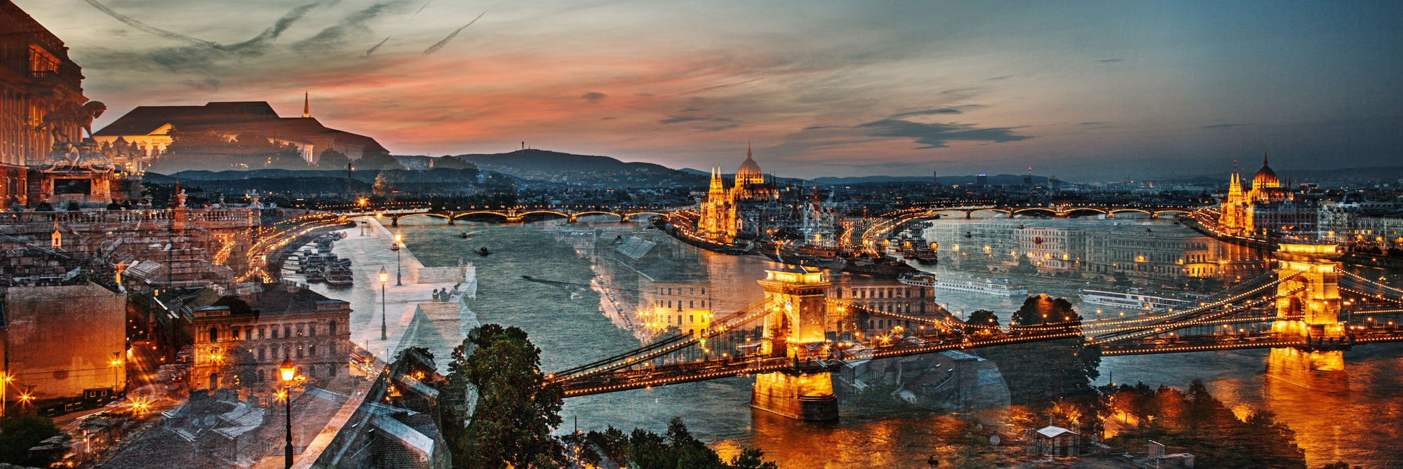 Danube Bleu, (Budapest, Hungary), 2014 24 x 72 in., Ed. 5 40 x 120 in., Ed. 1