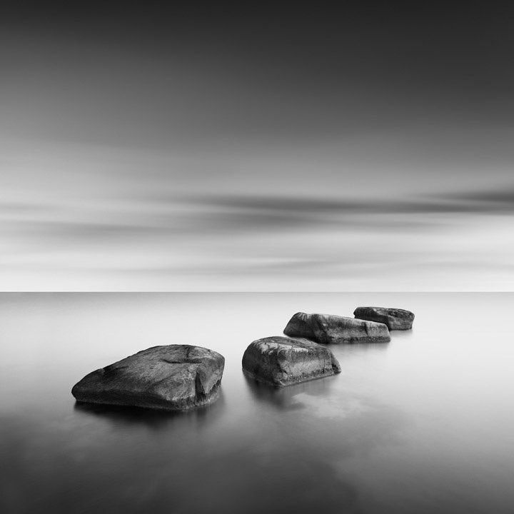 four boulders, japan, 2005 13 x 13 in., Ed. 15 & 2 APs 20 x 20 in., Ed. 15 & 2 APs 32 x 32 in., Ed. 10 & 2 APs 43 x 43 in., Ed. 5 & 2 APs