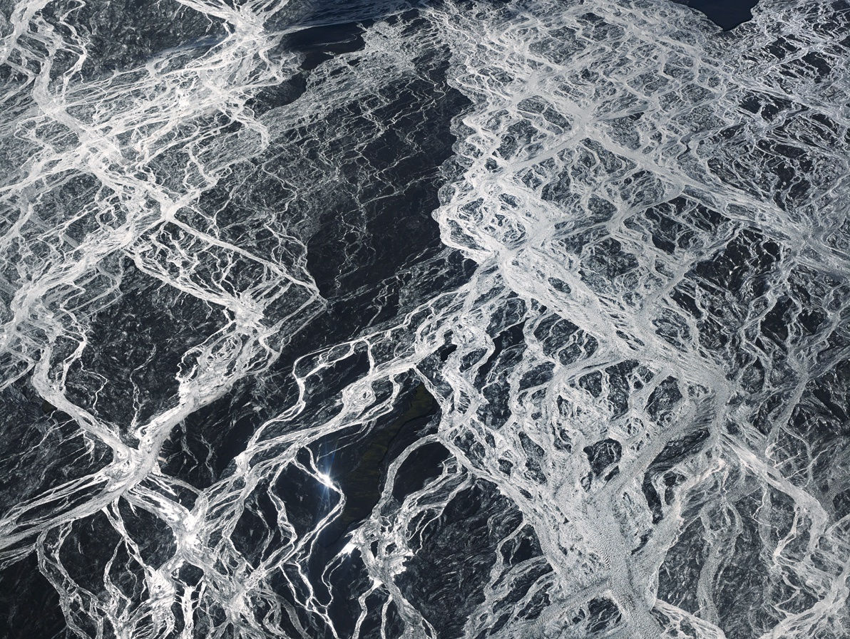 Braided River I, Iceland, 2008 21 x 26 in., Ed. 7 & 2AP 32 x 40 in., Ed. 7 & 2AP 44 x 55 in., Ed. 10 & 2AP 59 x 73 1/2 in., Ed. 5 & 2AP